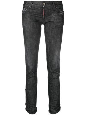 DSQUARED2 jean à coupe droite - Noir