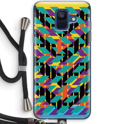 Skew Bee 1: Samsung Galaxy A6 (2018) Transparant Hoesje met koord