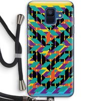 Skew Bee 1: Samsung Galaxy A6 (2018) Transparant Hoesje met koord