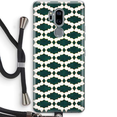 Moroccan tiles: LG G7 Thinq Transparant Hoesje met koord