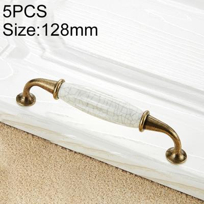 5 stuks 5025_128 keramische spleet kast handvat pitch: 128mm