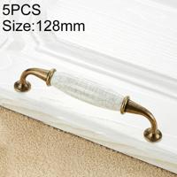 5 stuks 5025_128 keramische spleet kast handvat pitch: 128mm