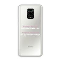 gij zijt ook iemand: Xiaomi Redmi Note 10 Lite Transparant Hoesje
