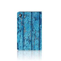 Samsung Galaxy Tab A8 2021/2022 Tablet Book Cover Wood Blue