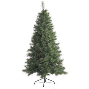 Frosted Alpine kunstkerstboom - 180 cm - groen - frosted - Ø 97 cm - 456 tips - metalen voet