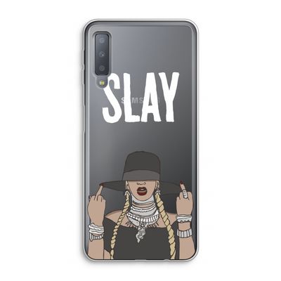 Slay All Day: Samsung Galaxy A7 (2018) Transparant Hoesje