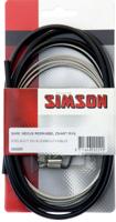 Simson Remkabel set nexus rollerbrake 1600/2250 mm zwart/zilver