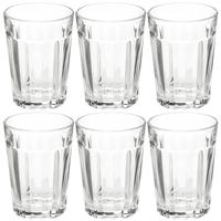Secret de Gourmet Drinkglazen - 6x stuks - 250 ml - transparant glas - Waterglazen