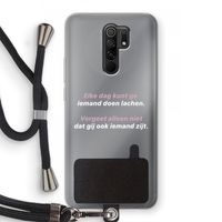 gij zijt ook iemand: Xiaomi Redmi 9 Transparant Hoesje met koord