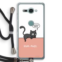 GSM poes: Sony Xperia XZ2 Compact Transparant Hoesje met koord