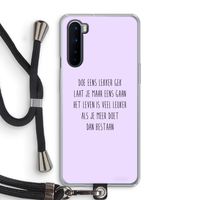Gek: OnePlus Nord Transparant Hoesje met koord