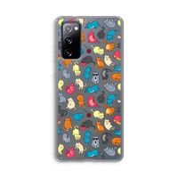 Kleurrijke katten: Samsung Galaxy S20 FE / S20 FE 5G Transparant Hoesje
