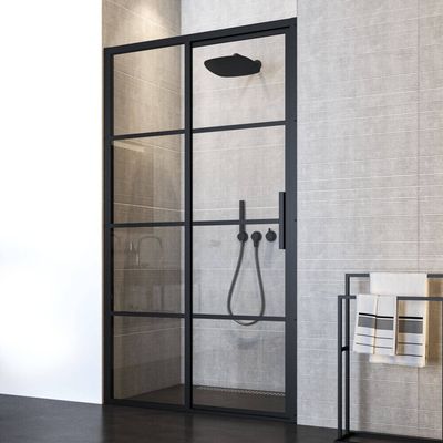 Sealskin SOHO schuifdeur naar links incl. antikalk 140x210cm zwart