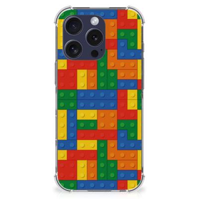 iPhone 16 Pro Max Doorzichtige Silicone Hoesje Blokken iPhone 16 Pro Max Doorzichtige Silicone Hoesje Blokken