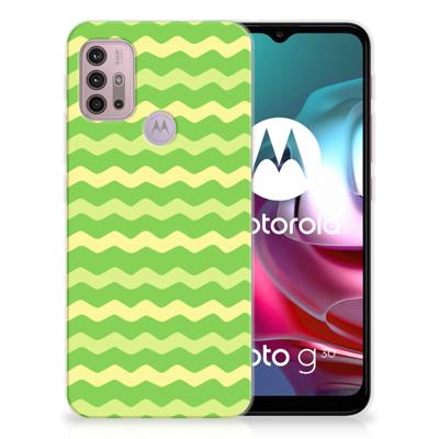 Motorola Moto G30 | G10 | TPU bumper | Waves Green