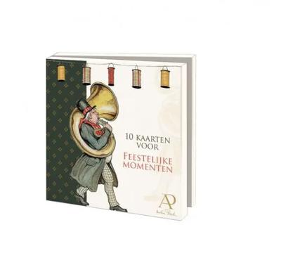 Kaartenmapje 10 stuks, Feestelijke momenten, Anton Pieck