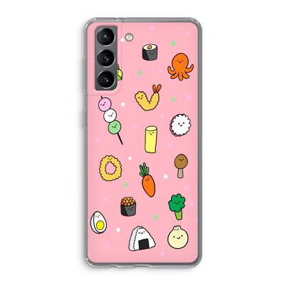 Happy bento friends: Samsung Galaxy S21 Transparant Hoesje