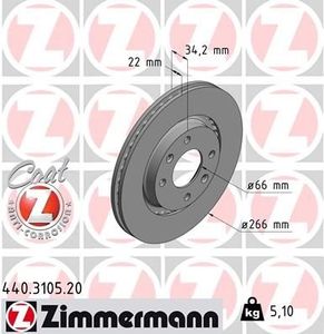 Remschijf Coat Z 440310520