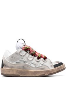 Lanvin baskets Curb en cuir - Blanc