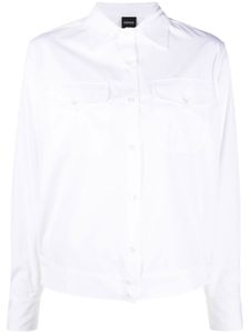 ASPESI chemise en coton à manches longues - Blanc