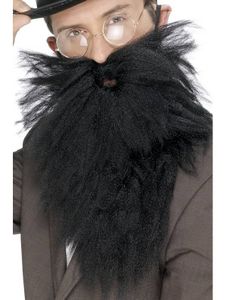 Baard met snor lang zwart