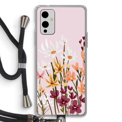 Painted wildflowers: OnePlus 9 Transparant Hoesje met koord