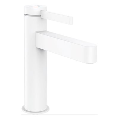Hansgrohe Wastafelmengkraan Finoris Eengreeps 110 met PushOpen Waste Mat Wit