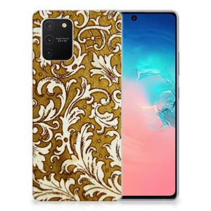 Siliconen Hoesje Samsung Galaxy S10 Lite Barok Goud