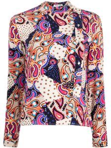 Miu Miu Pre-Owned blouse en soie à imprimé cachemire (années 2010) - Multicolore