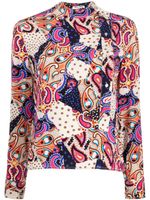 Miu Miu Pre-Owned blouse en soie à imprimé cachemire (années 2010) - Multicolore - thumbnail