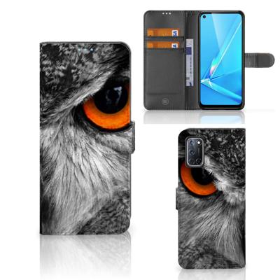 OPPO A72 | OPPO A52 | Telefoonhoesje | Met pasjeshouder | Uil