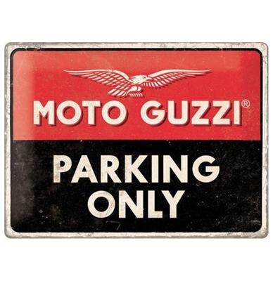 Moto Guzzi Parking Only Metalen Bord 30 x 40 cm