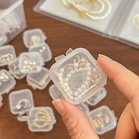 20 stuks vierkante mini doorzichtige plastic opbergdoos met deksels voor kleine voorwerpen epoxyhars Lightinthebox