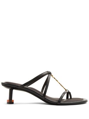 Jacquemus mules Les Sandales Basses Pralu 45 mm - Noir