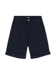 Balmain Kids short en serge à plis - Bleu