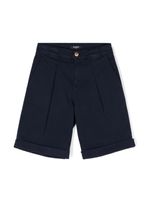 Balmain Kids short à design plissé - Bleu