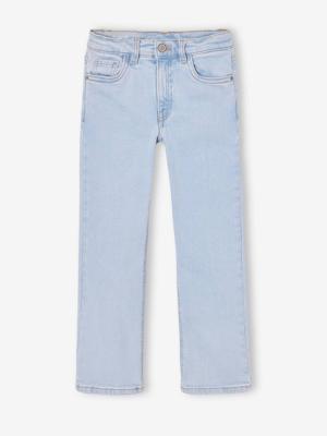 Uitlopende meisjesjeans lichtblauw
