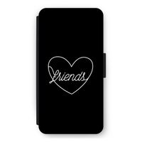 Friends heart black: iPhone 11 Pro Max Flip Hoesje