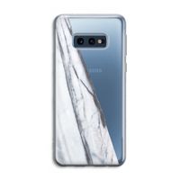 Gestreepte marmer: Samsung Galaxy S10e Transparant Hoesje