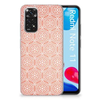 Xiaomi Redmi 10 | Redmi Note 11 4G | TPU bumper | Pattern Orange