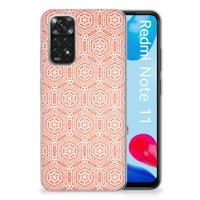 Xiaomi Redmi 10 | Redmi Note 11 4G | TPU bumper | Pattern Orange