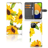 Hoesje voor Samsung Galaxy A03 Zonnebloemen - thumbnail
