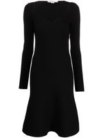 Stella McCartney robe évasée à encolure cœur - Noir - thumbnail