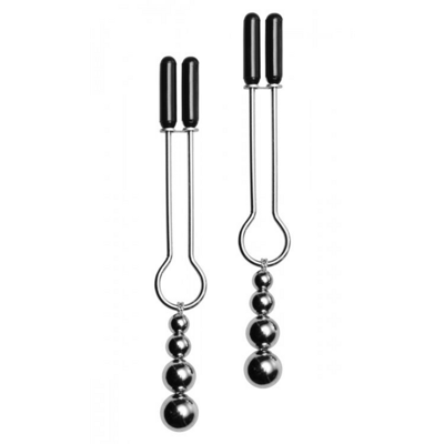 Decoratieve Tepelklemset met Drievoudige Kralen