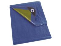 Dekzeil blauw/kaki sterk 4 x 4 m - Velleman