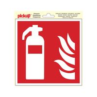 Sticker Brandblusser - 200x200 mm.