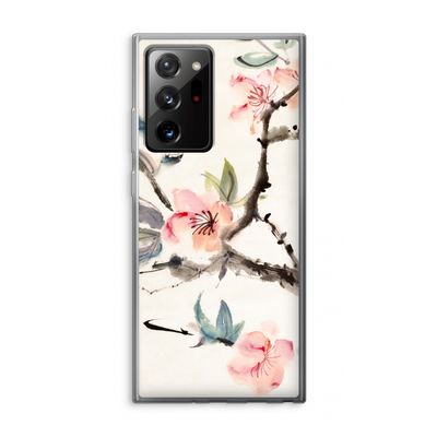 Japanse bloemen: Samsung Galaxy Note 20 Ultra / Note 20 Ultra 5G Transparant Hoesje