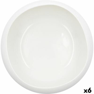 Kom Ariane Organic Keramisch Wit (Ø 21 cm) (2 Stuks)