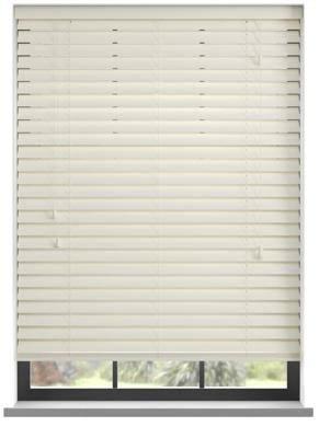 PVC jaloezie met koord - Oester Wit Nerf
