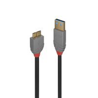 Lindy 36768 USB-kabel 3 m USB 3.2 Gen 1 (3.1 Gen 1) USB A Micro-USB B Zwart - thumbnail